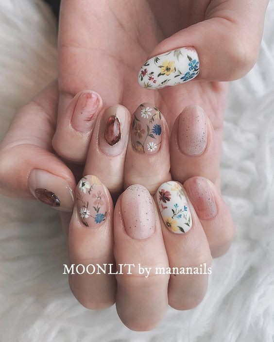 nail họa tiết hoa tranh_35