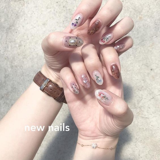 nail họa tiết hoa tranh_38