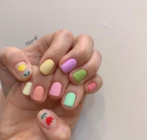 22 ý tưởng với kiểu nail nhiều màu sắc rực rỡ  XinhXinhvn