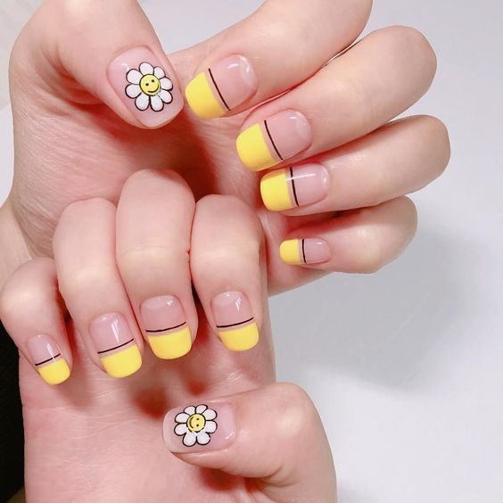 nail màu vàng hoạt hình_4