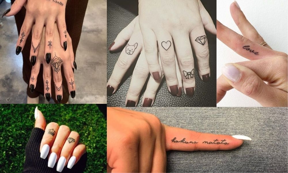 Giảm giá Hình xăm tatoo mini nhiều mẫu dán ngón tay t186  BeeCost