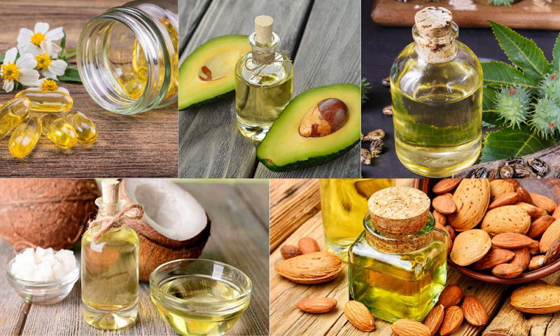 Cách làm dài mi bằng vitamin E, dầu thầu dầu, dầu bơ, dầu dừa và dầu hạnh nhân