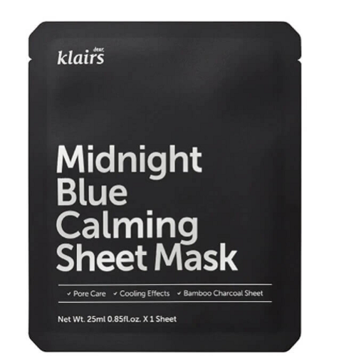 Mặt nạ cho da dầu Klairs Mignight Blue Calming Sheet Mask