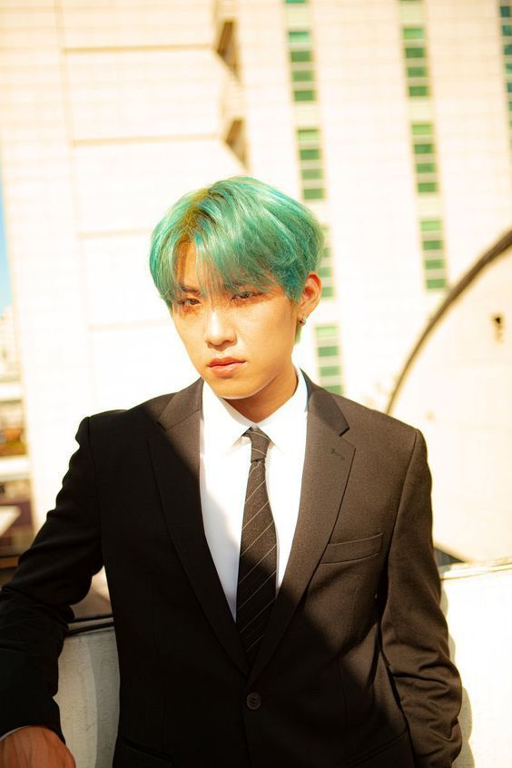 màu tóc xanh idol kpop_19