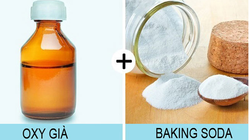 Trị mụn bằng oxy già và baking soda