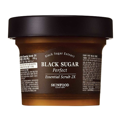 Tẩy tế bào chết cho da dầu SkinFood Black Sugar Perfect Essential Scrub 2x