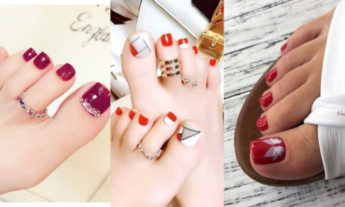 Lưu ngay 16 ý tưởng mẫu nail chân tông đỏ HOT nhất năm 2025