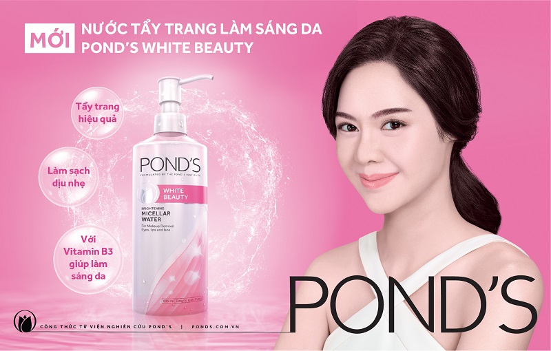 Công dụng của nước tẩy trang Pond's