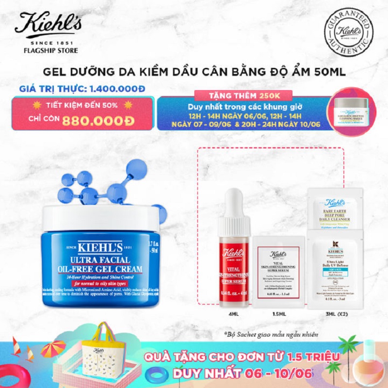 Gel Dưỡng Ẩm Kiehls Ultra Facial Oil-Free Gel Cream 50ML