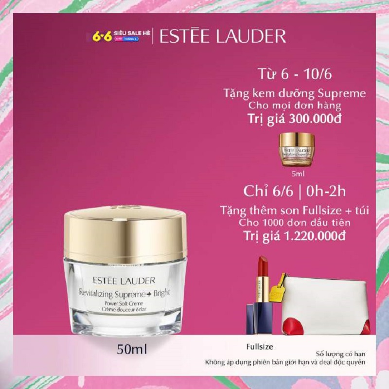 Kem dưỡng trắng và chống lão hóa Estee Lauder Revitalizing Supreme+ Bright Power Soft Crème - Moisturizer 50ml