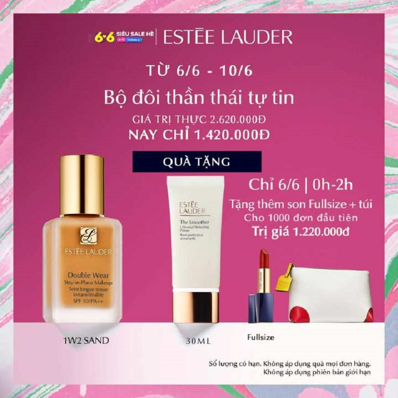 Kem nền lâu trôi Estee Lauder Double Wear Stay-in-Place Makeup SPF 10/PA++ - Foundation 30ml