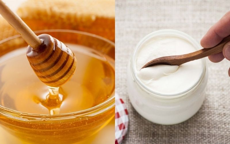 Mật ong và sữa chua không đường giúp trị mụn, dưỡng trắng
