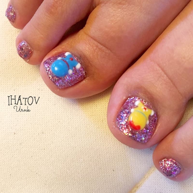 Mẫu nail doraemnon 18