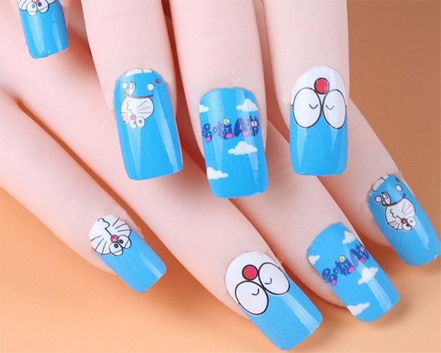 Mẫu nail doraemon 2