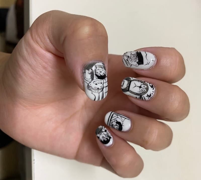 Mẫu nail doraemnon 7