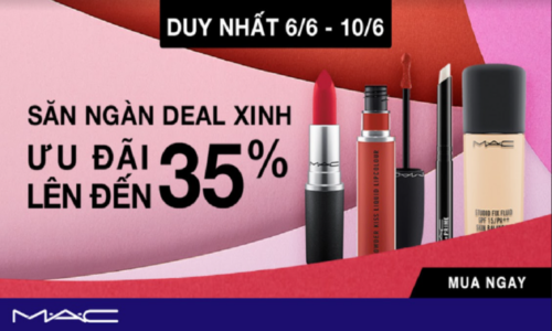 Săn ngay 6 sản phẩm hot từ thương hiệu M.A.C Siêu Sale Hè Lazada