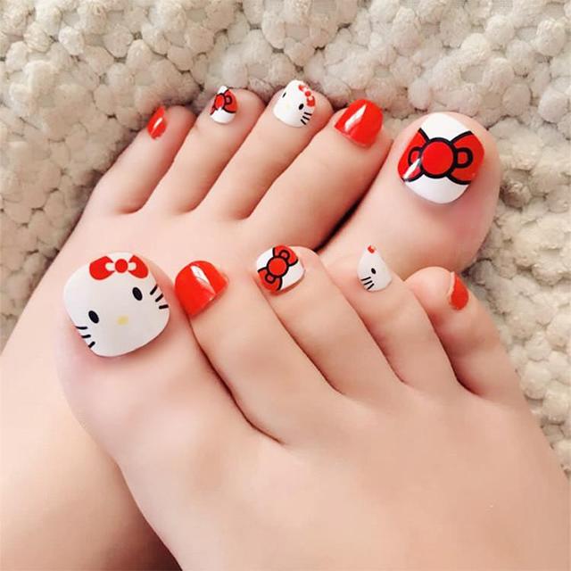 nail chân tông đỏ 21