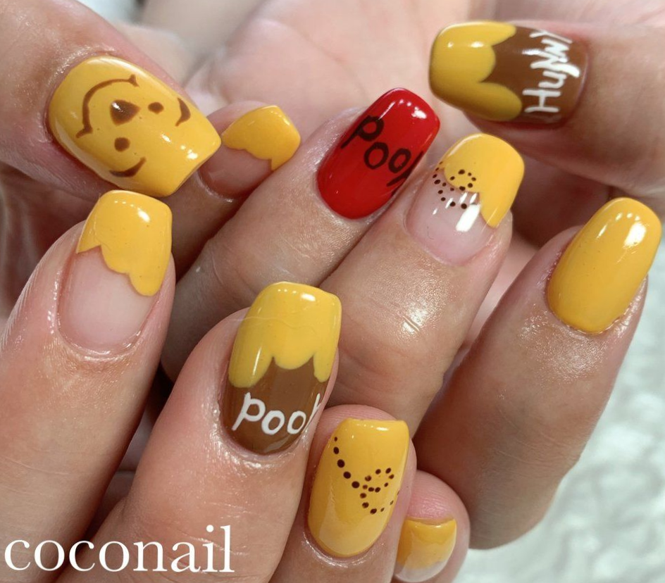 nail hình gấu pooh_11