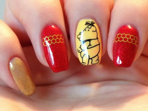 nail hình gấu pooh_18