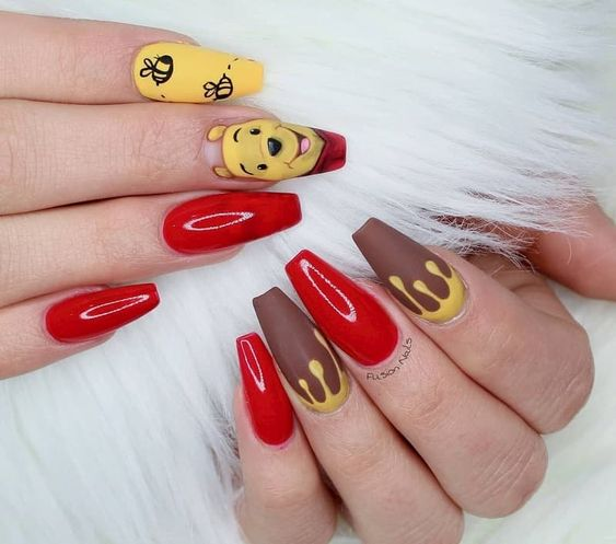 nail hình gấu pooh_2