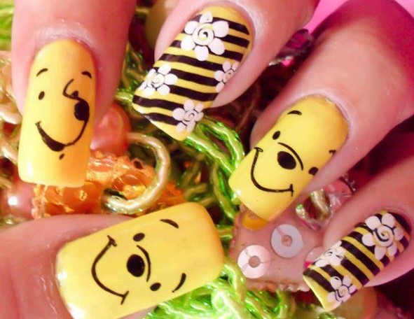 nail hình gấu pooh_23