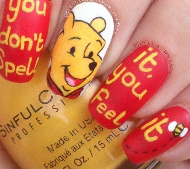 nail hình gấu pooh_24