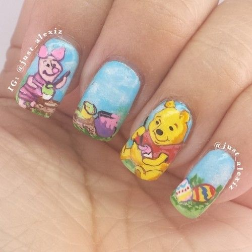 nail hình gấu pooh_3