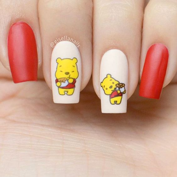 nail hình gấu pooh_4