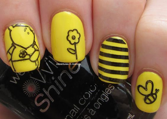 nail hình gấu pooh_5