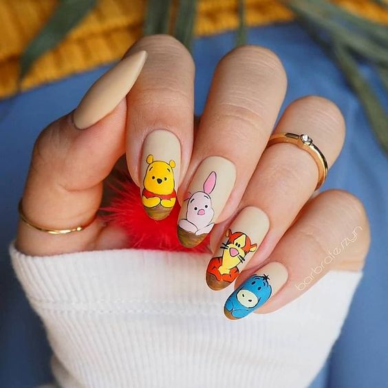 nail hình gấu pooh_6