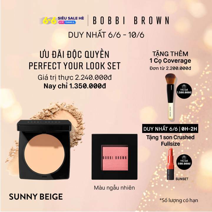 Chốt ngay 6 deals Bobbi Brown Siêu Sale Hè 6.6 tại Lazada 6