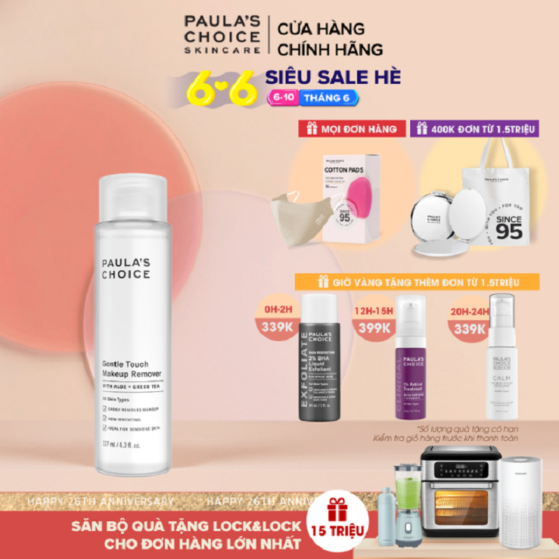 Nước tẩy trang 2 trong 1 dịu nhẹ Paula’s Choice Gentle Touch Makeup Remover 127ml 3100