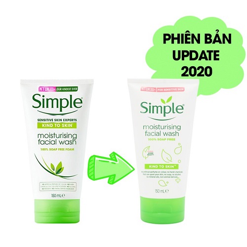 Review 6 sữa rửa mặt Simple phổ biến nhiều người dùng 2024