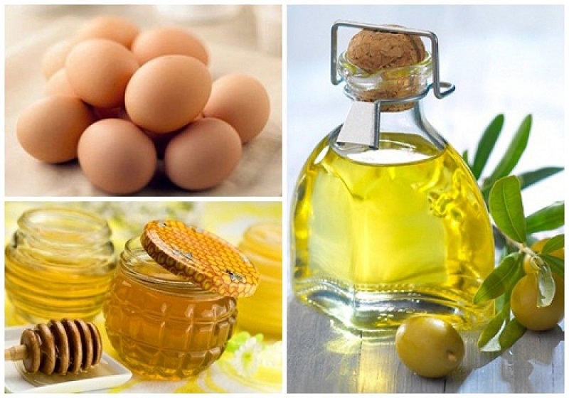 Trứng gà và dầu oliu trị mụn