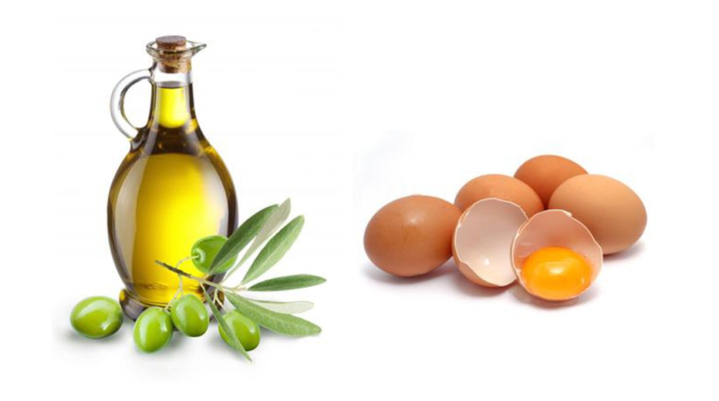 Mặt nạ bằng trứng và dầu oliu