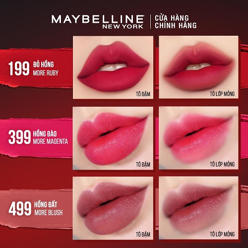 Review 5 son Maybelline lên màu chuẩn đẹp phải “tậu ngay”