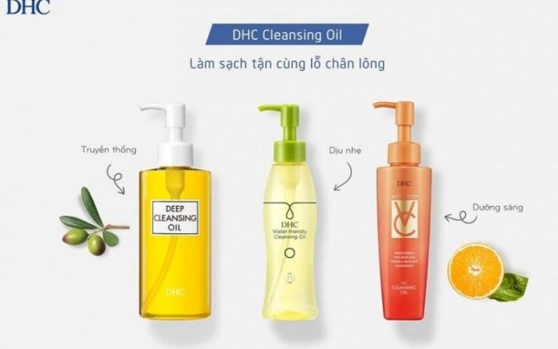 Bao bì thiết kế của dầu tẩy trang DHC