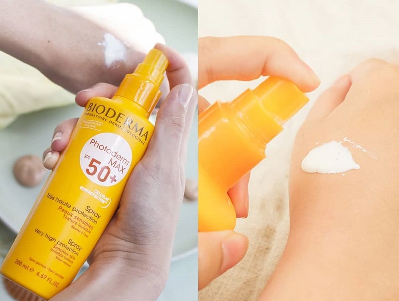 Cách dùng xịt chống nắng Bioderma