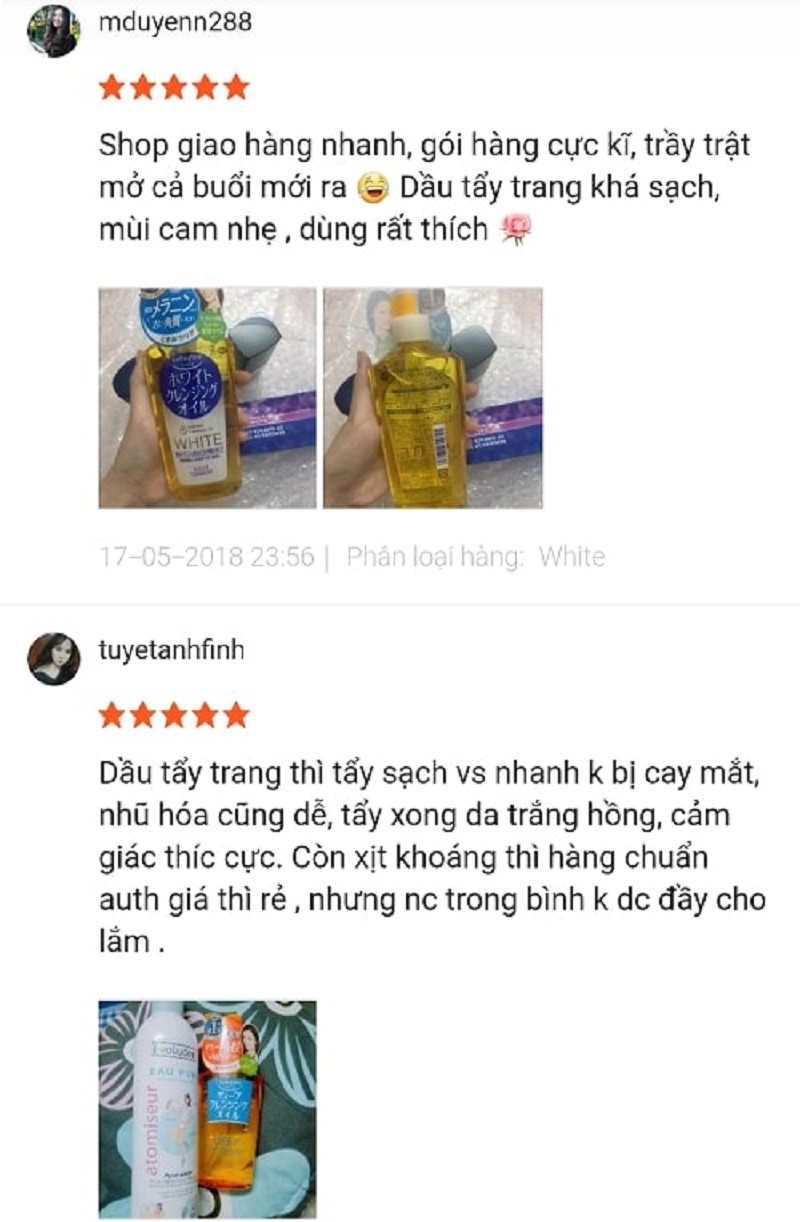 Đánh giá về dầu tẩy trang Kose