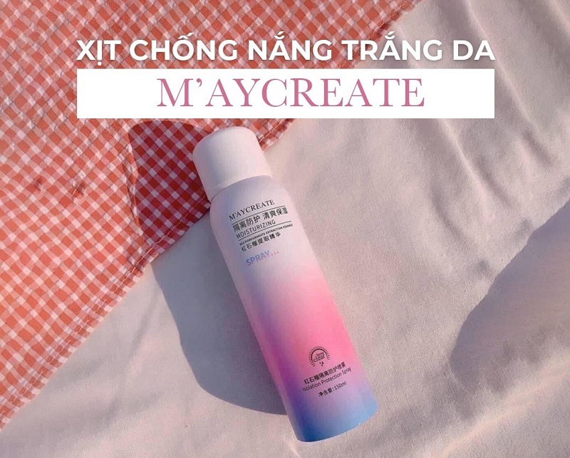 Công dụng của xịt chống nắng nâng tone Maycreate 