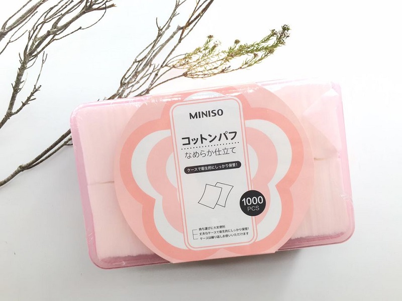 Đánh giá ưu và nhược điểm bông tẩy trang Miniso