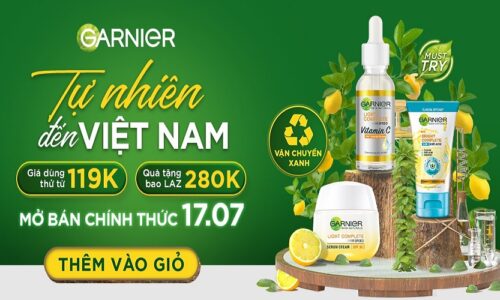 Cảnh báo: Bão sale từ Garnier ngày 17.07 tại Lazada