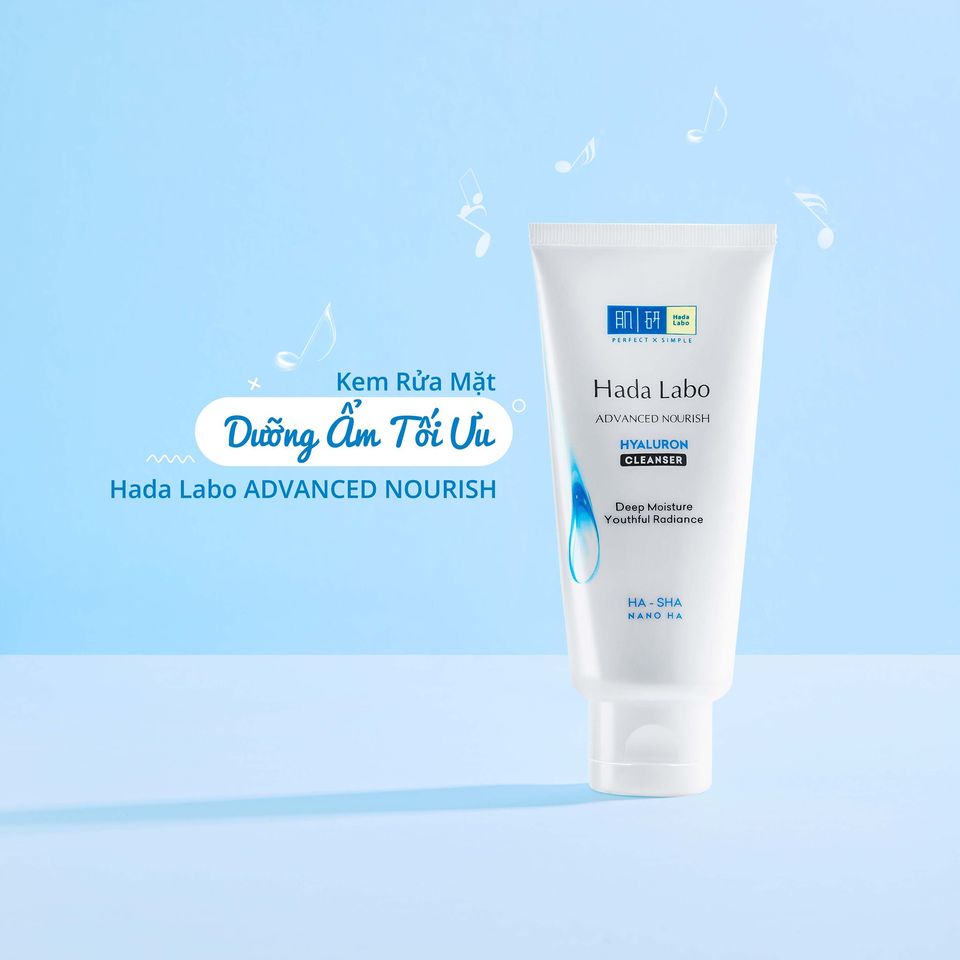 Kem rửa mặt Hada Labo Advanced Nourish Hyaluron Cleanser