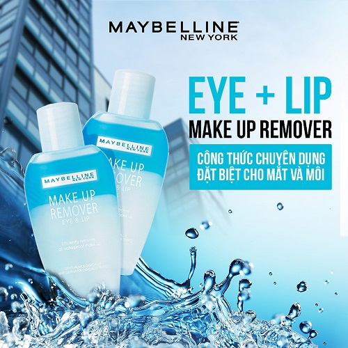 Nước tẩy trang Maybelline New York Eye & Lip Makeup Remover