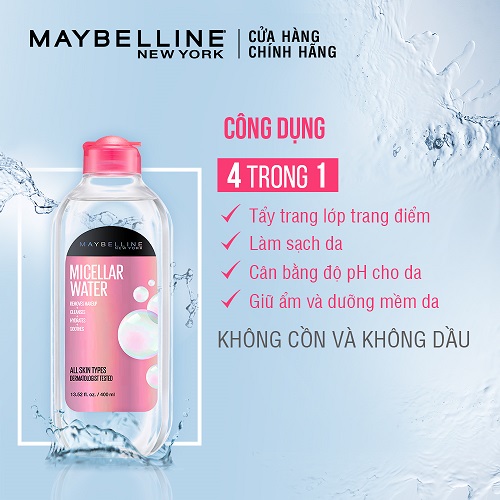 Review 3 nước tẩy trang Maybelline tốt không? Chuyên gia nói gì?