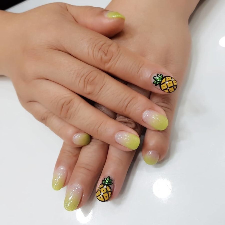 Chia sẻ 3 kiểu nail hình trái thơm siêu đáng yêu 5