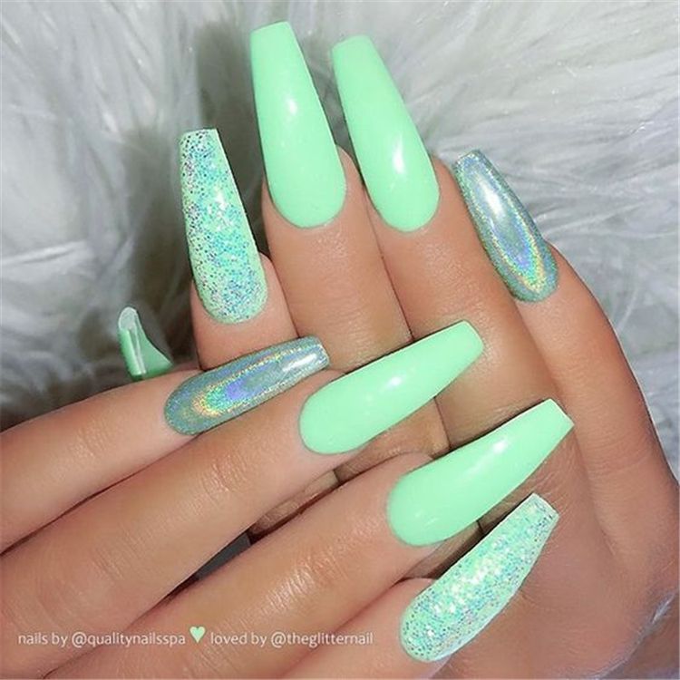 Nail xanh mint 20