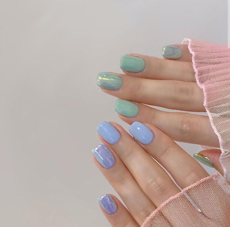 Nail xanh mint 3