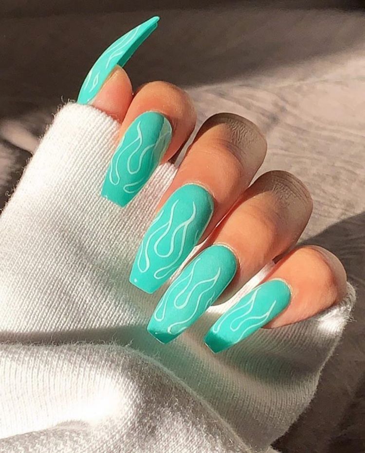 Nail xanh mint 30