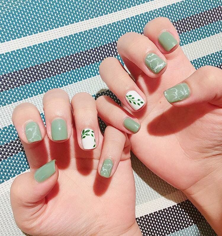 Nail xanh mint 36